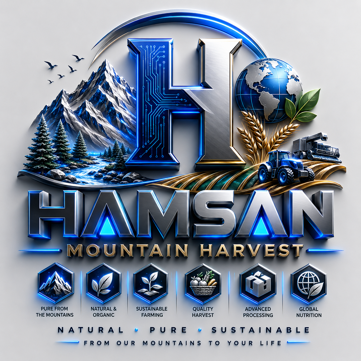 HAMSAN Mountain Harvest Logo