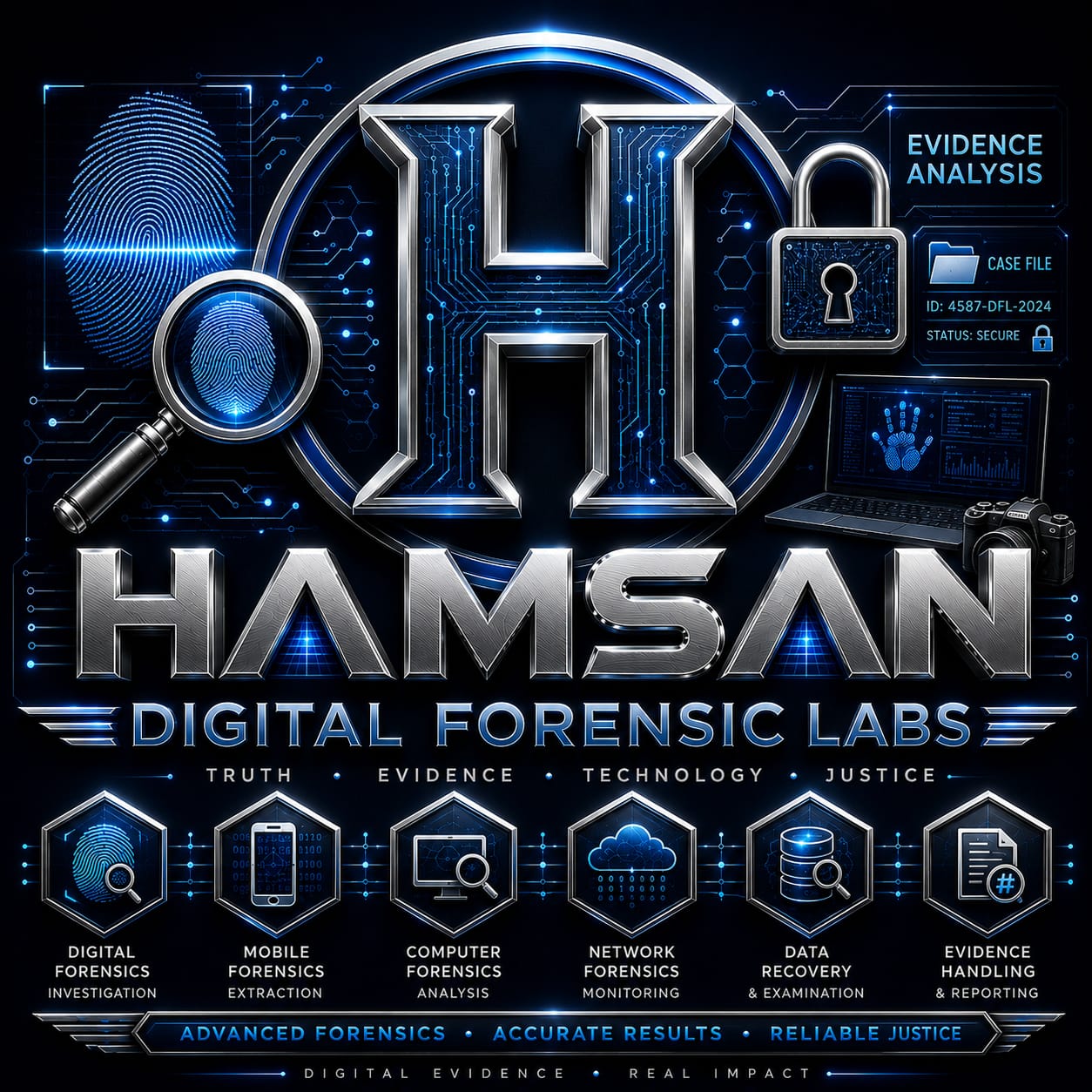 HAMSAN Digital Forensics Logo
